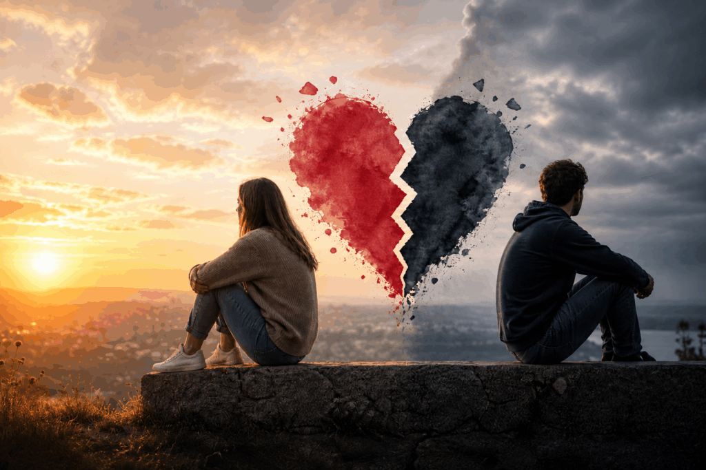 When love tips over – a study on the end of relationships