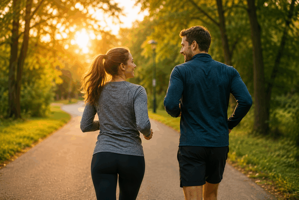 Working out together as a couple